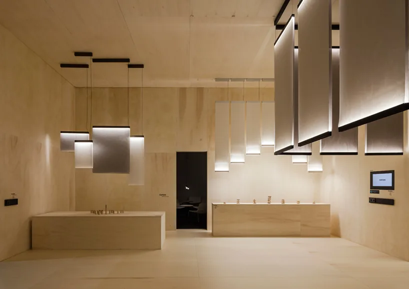 Vibia LED lighting in a wood-clad interior